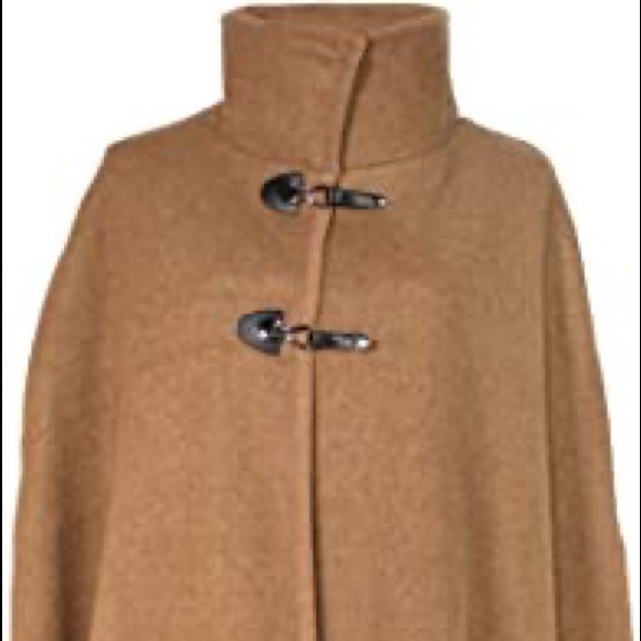 modena Jackets & Blazers - Modena Winter Cape Duster camel shawl poncho coat with Arm holes/slits brown tan